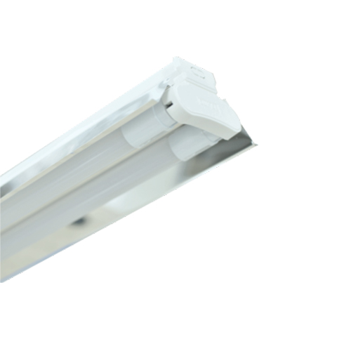 Đèn led công nghiệp chóa phản quang 2x18W DLJ218