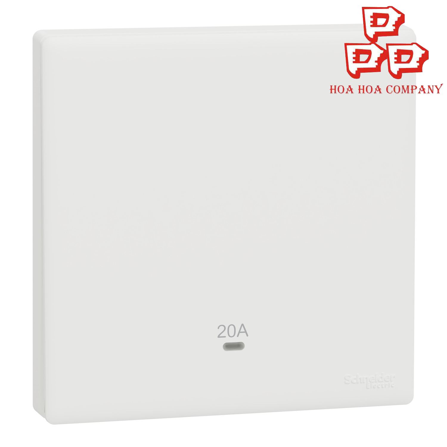 Bộ công tắc đơn 2 cực 20A, có đèn LED Vivace E