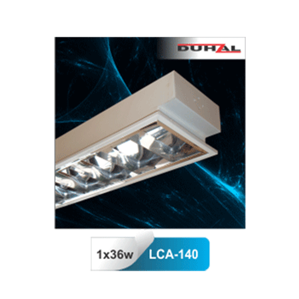 Máng đèn phản quang âm trần LCA kích thước 1215x185x95