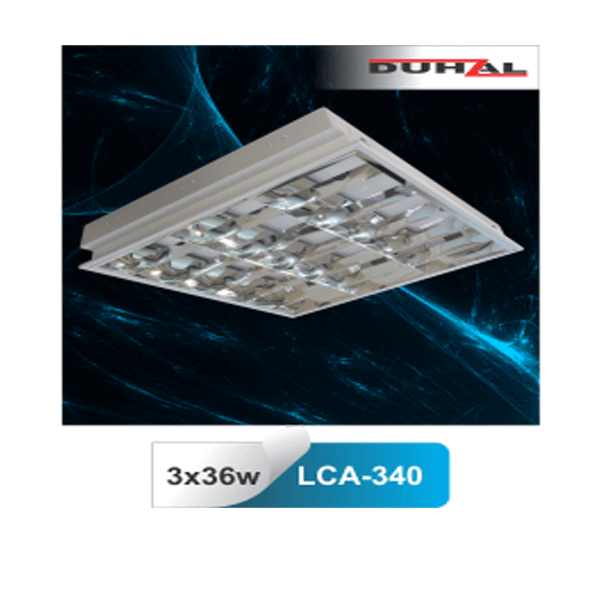 Máng đèn phản quang âm trần LCA kích thước 1215x605x90