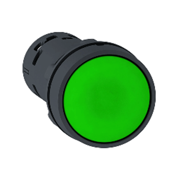 Nút nhấn thả Ø 22mm, 1 N/O, màu xanh lá