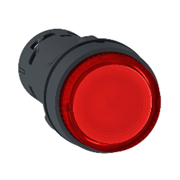 Nút nhấn có đèn LED điện áp 24Vdc, N/O, màu đỏ