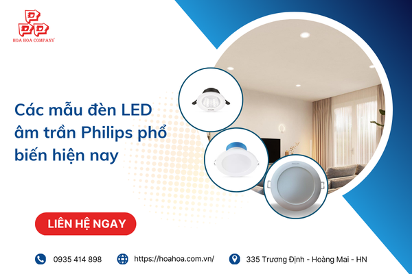  Các mẫu đèn LED âm trần phổ biến hiện nay