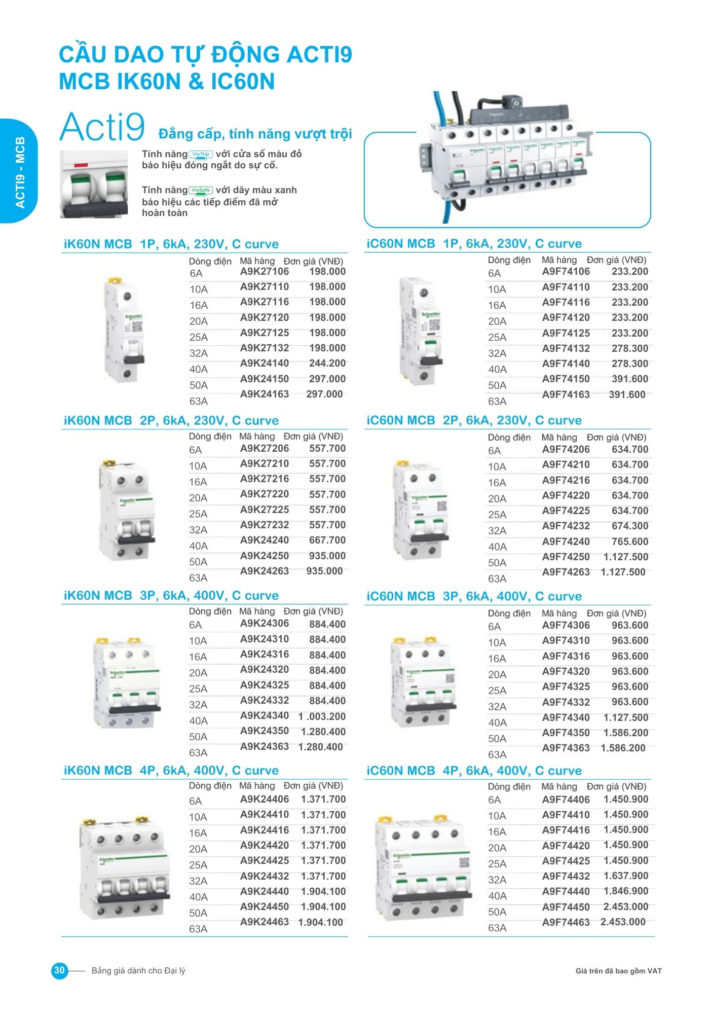 mcb acti9 ik60n & ic60n