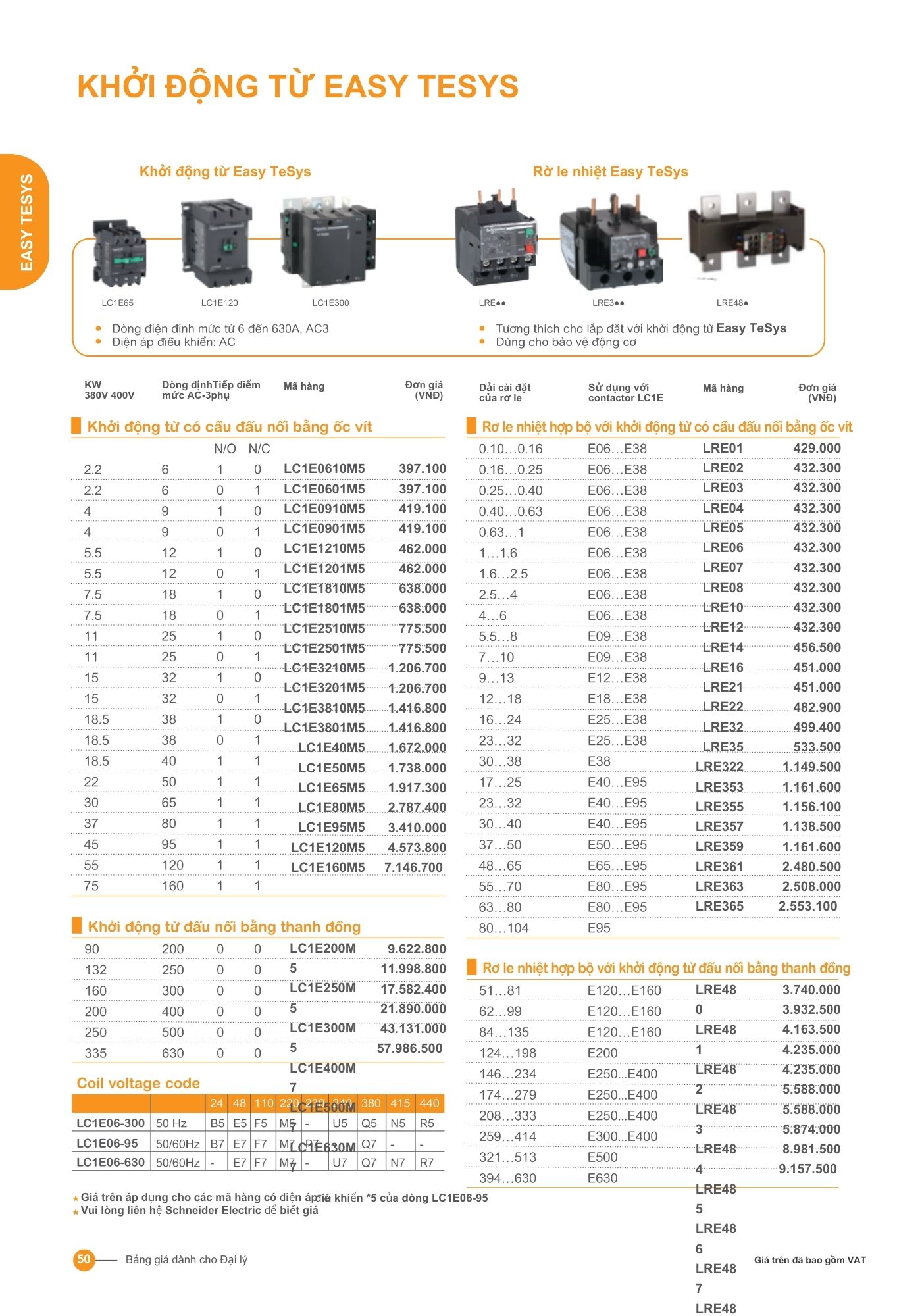 khởi động từ Easy TESYS