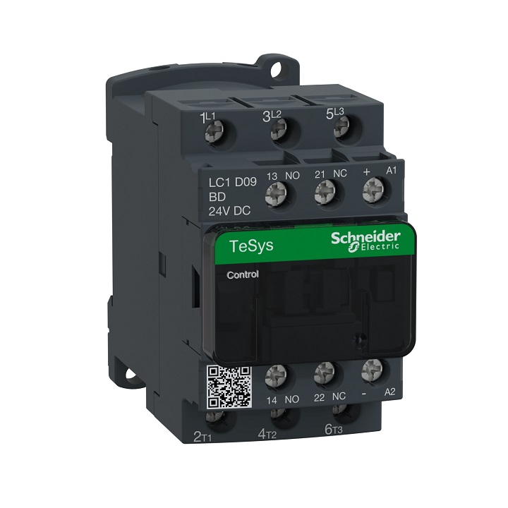 Contactor-Schneider-3P-9A-24Vdc