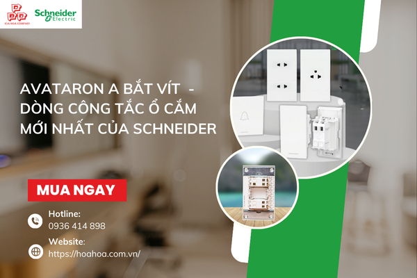  AvatarON A bắt vít : Dòng công tắc ổ cắm mới nhất của Schneider