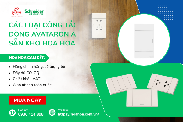  Các loại công tắc dòng AvatarOn A sẵn kho Hoa Hoa