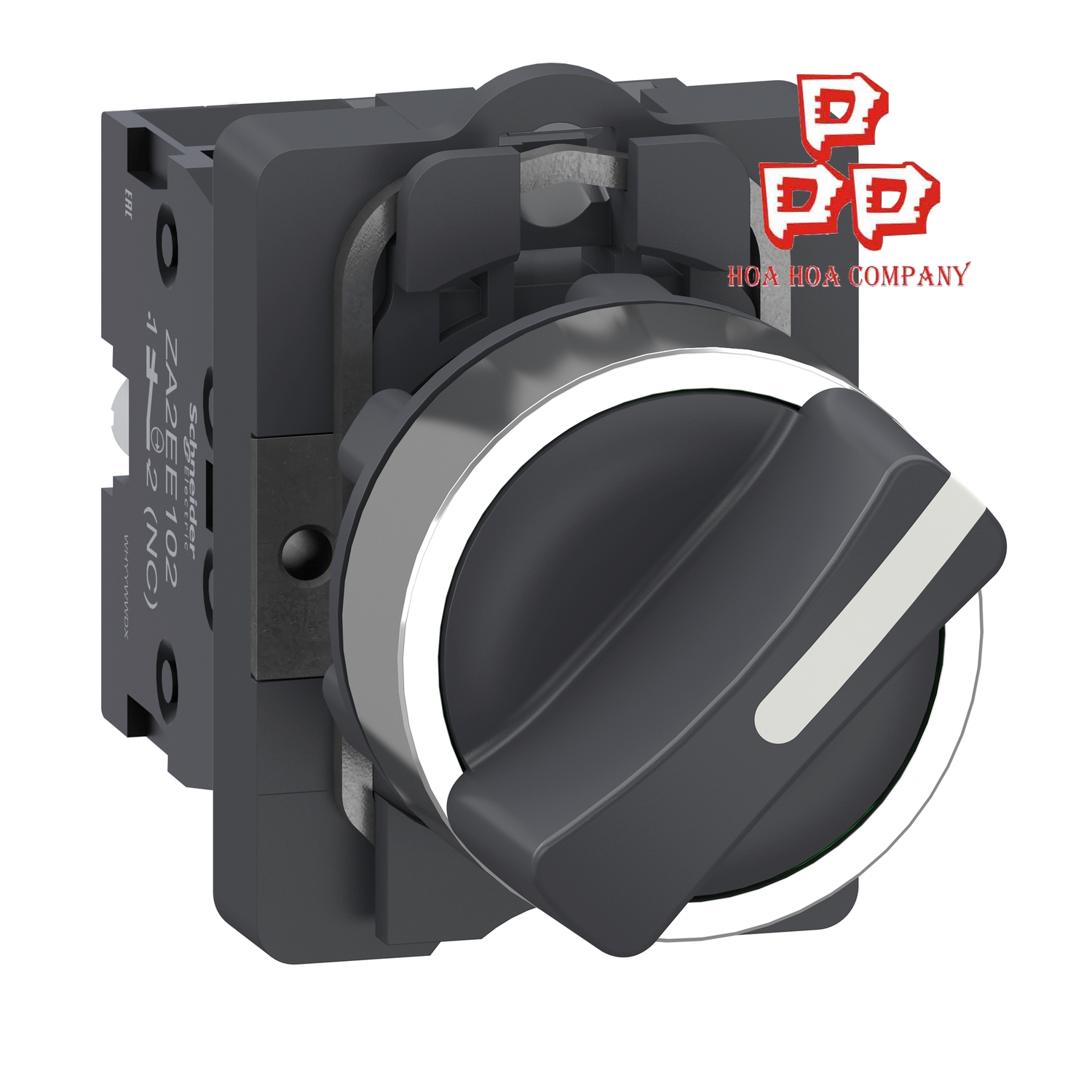 Công Tắc Chọn Chế Độ 2 Vị Trí Tự Giữ Tay Cầm Ngắn, 1 NO + 1 NC