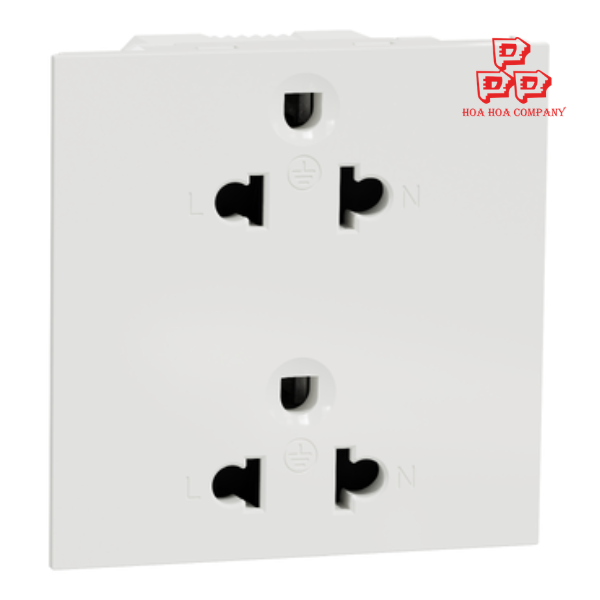 Ổ cắm đôi 3 chấu 16A size 3S (cắm nhanh)