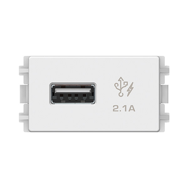 Ổ 1 USB size S màu trắng Schneider